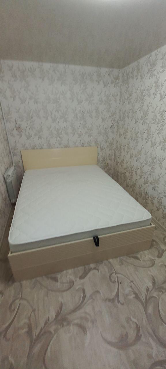 Двуспальная кровать "Афина" 140 х 190 с подъемным механизмом цвет слоновая кость / sancho 2203