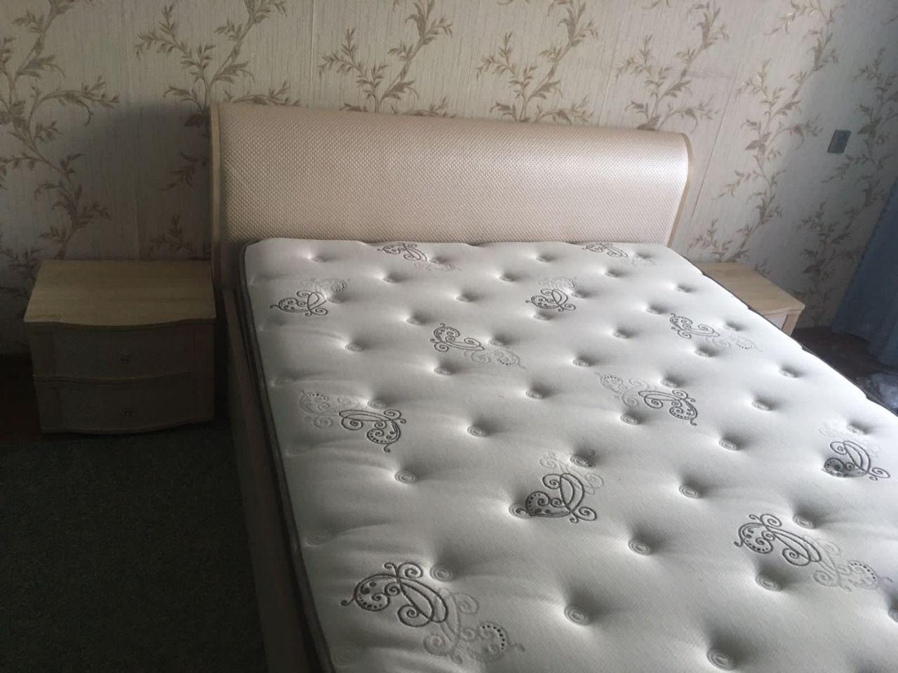 Двуспальная кровать "Барселона" 160 х 200 с подъемным механизмом цвет сонома / punto 06
