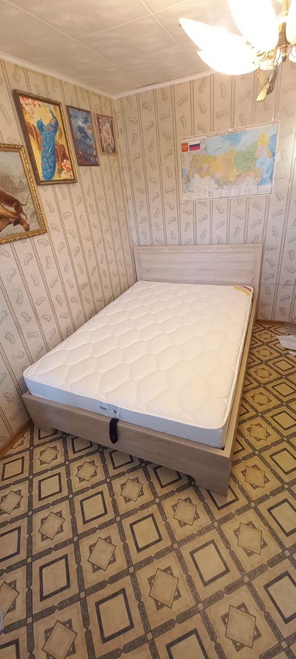 Двуспальная кровать "Мальта" 160 х 200 с ортопедическим основанием цвет венге / punto 01